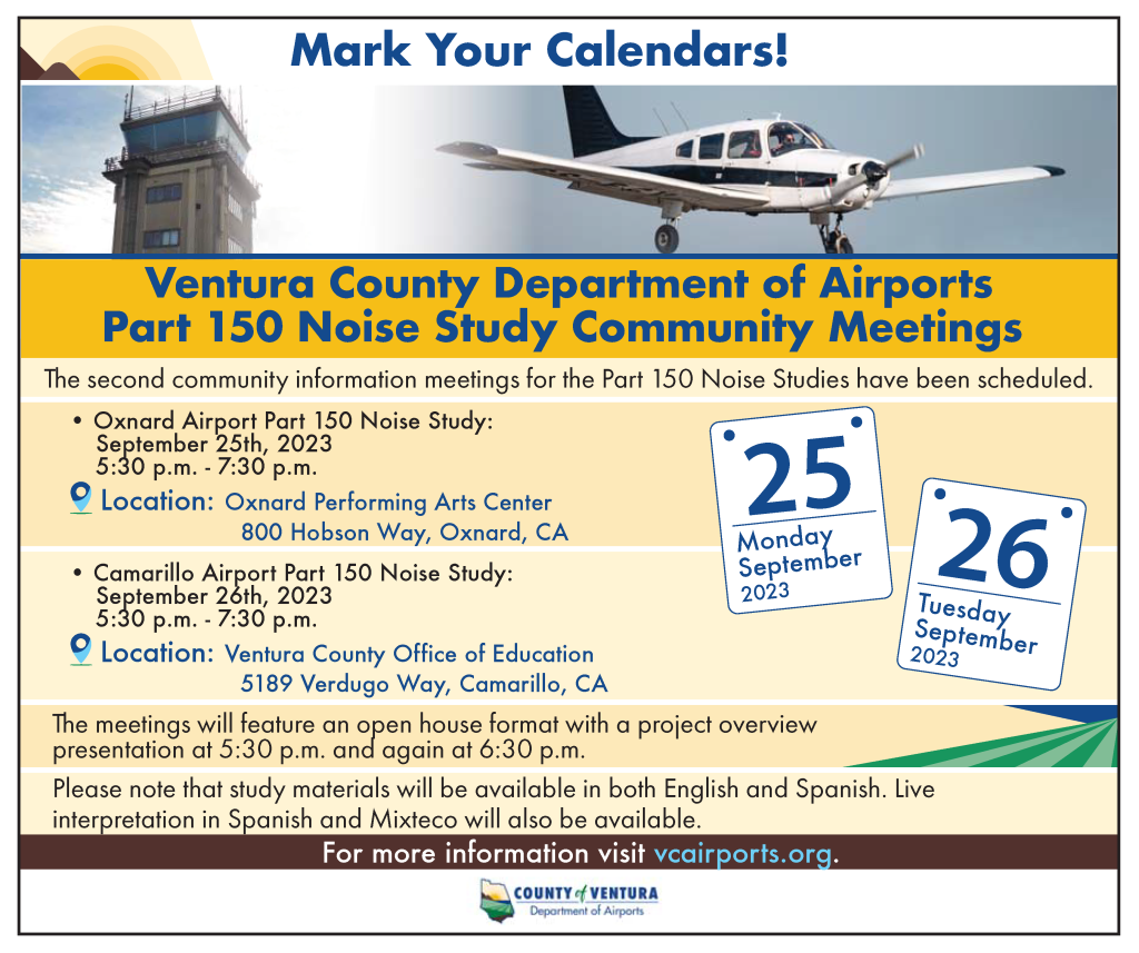 Home / Inicio Oxnard Airport Noise Study